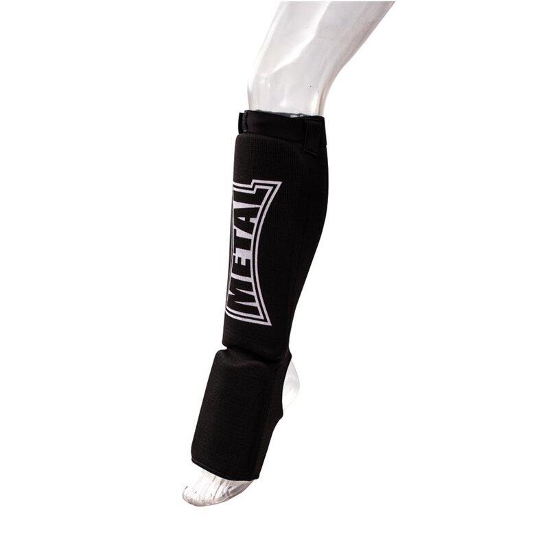 Metal Boxe Protège-Tibia Et Pied Coton Elast. Blanc Xs 5/5