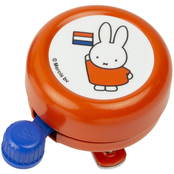 Cloche Enfant Miffy Avec Drapeau Orange Sur Carte