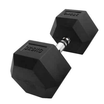 Sechseckige Hantel "Hex Dumbbell" aus Gummi GladiatorFit