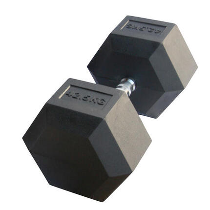 Haltère hexagonal "Hex Dumbbell" en caoutchouc GladiatorFit