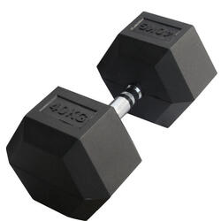 Haltère hexagonal "Hex Dumbbell" en caoutchouc GladiatorFit