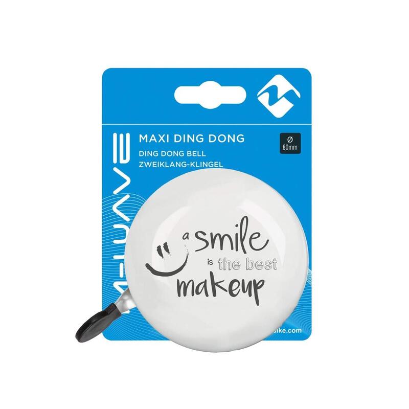 M-wave bel ding-dong 80mm "smile the best make up" (hangverpakking)