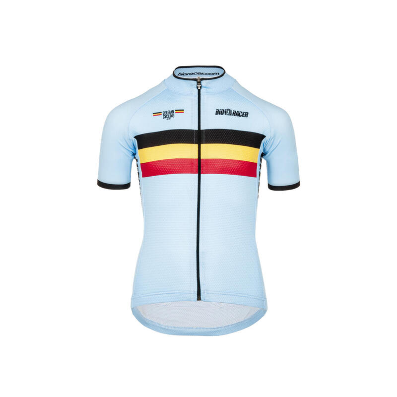 Maglia Ciclismo per Bambini - Blu - Official Team Belgium (2022)