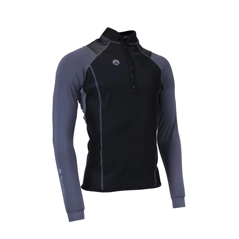 MEN'S-HIGH PERFORMANCE WEAR LONG SLEEVE - BLACK/GREY