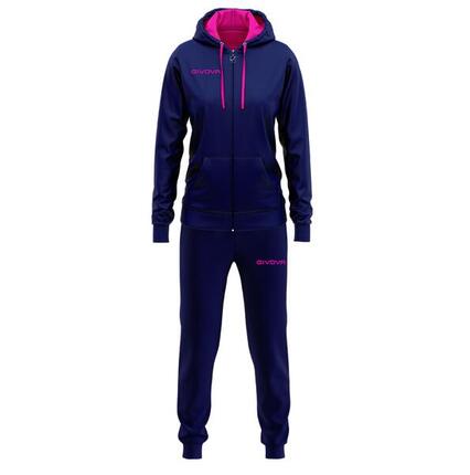 Survêtement Full Zip Femme - Givova bleu rose