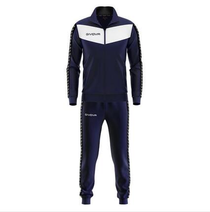 Survêtement Full Zip Homme - Givova bleu et blanc