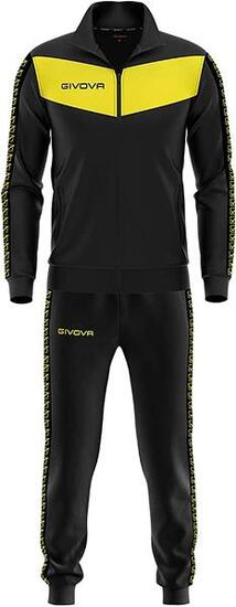 Survêtement Full Zip Homme - Givova noir et jaune