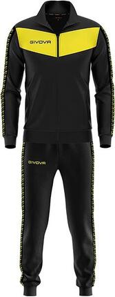 Survêtement Full Zip Homme - Givova noir et jaune