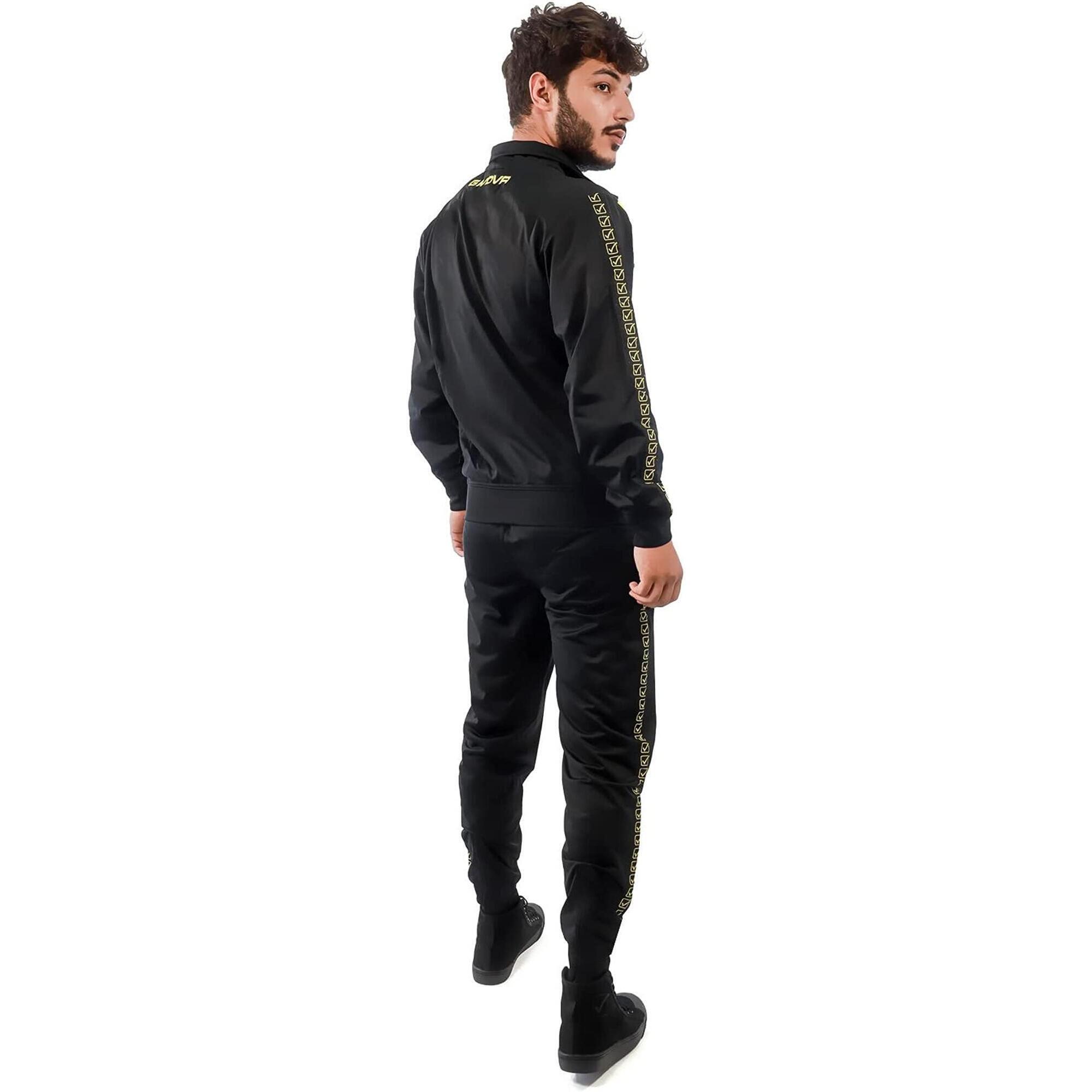 Survêtement Full Zip Homme - Givova noir et jaune 3/3