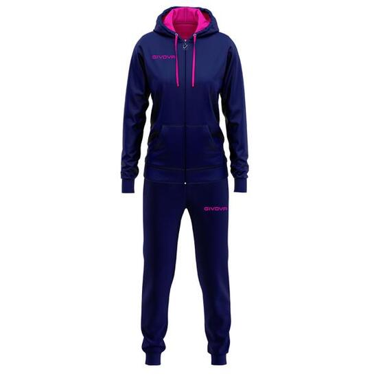 Survêtement Full Zip Femme - Givova bleu rose