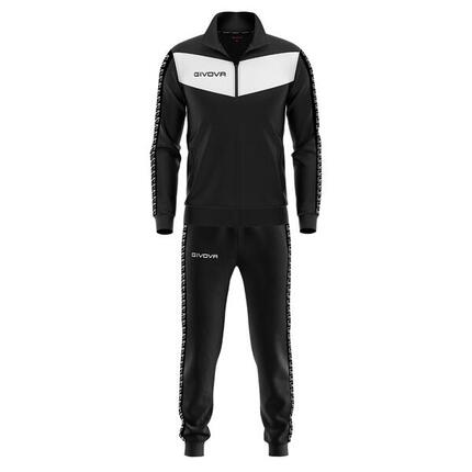 Survêtement Full Zip Homme - Givova noir et blanc
