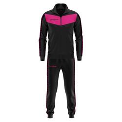Survêtement Full Zip Homme/mixte - Givova noir et rose