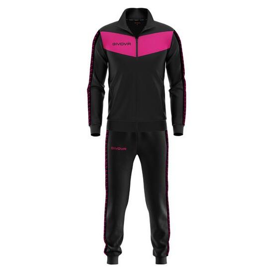 Survêtement Full Zip Homme/mixte - Givova noir et rose