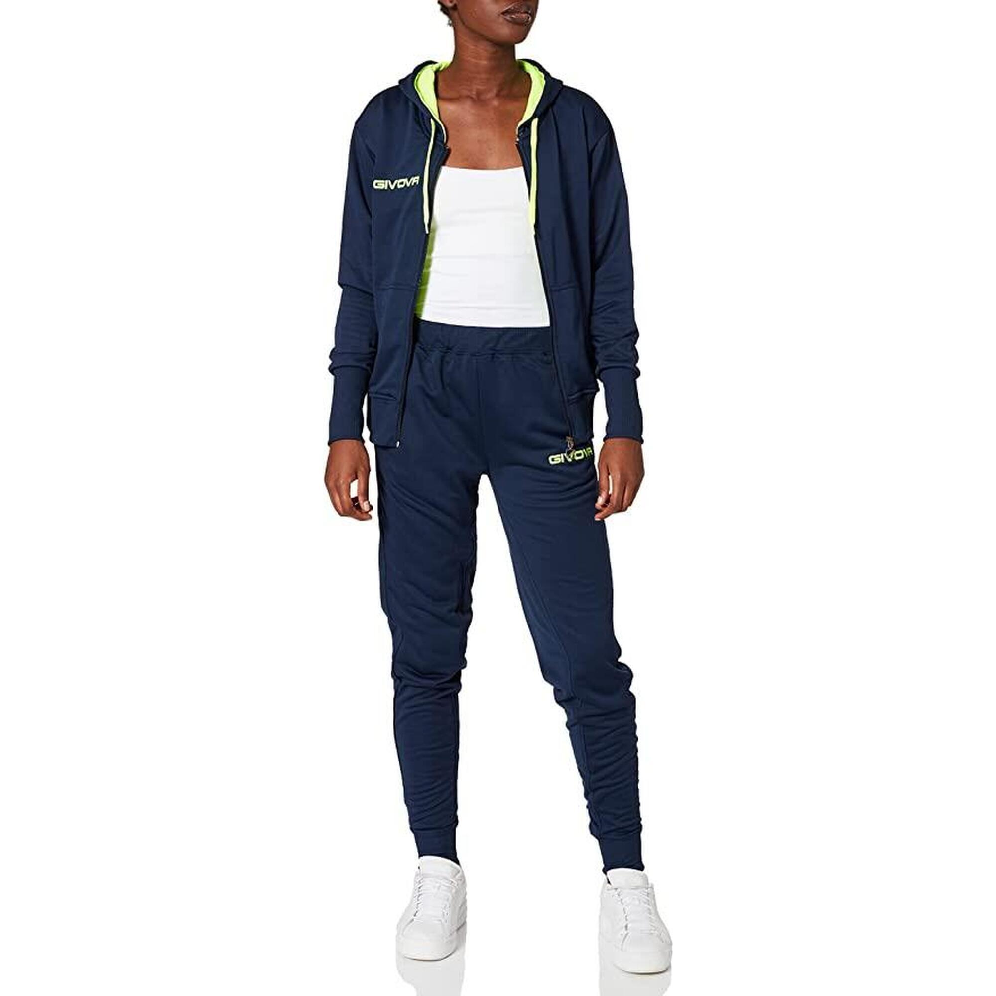 Trening damă Relax Givova Lady, Bleumarin/Galben fluo, S