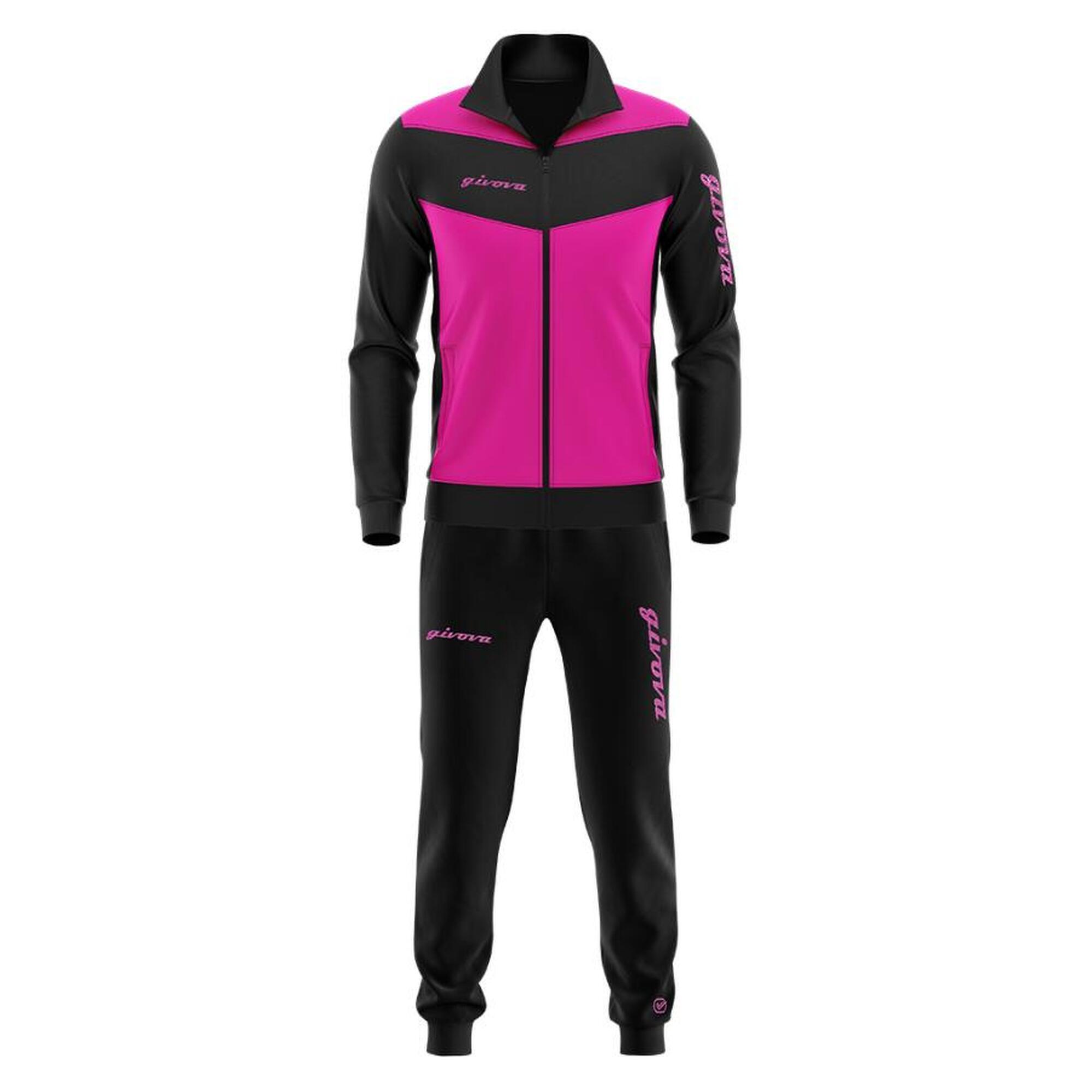 GIVOVA Givova Luxury Sportset Ladies Fuxia -zwart L - respirável e sustentável