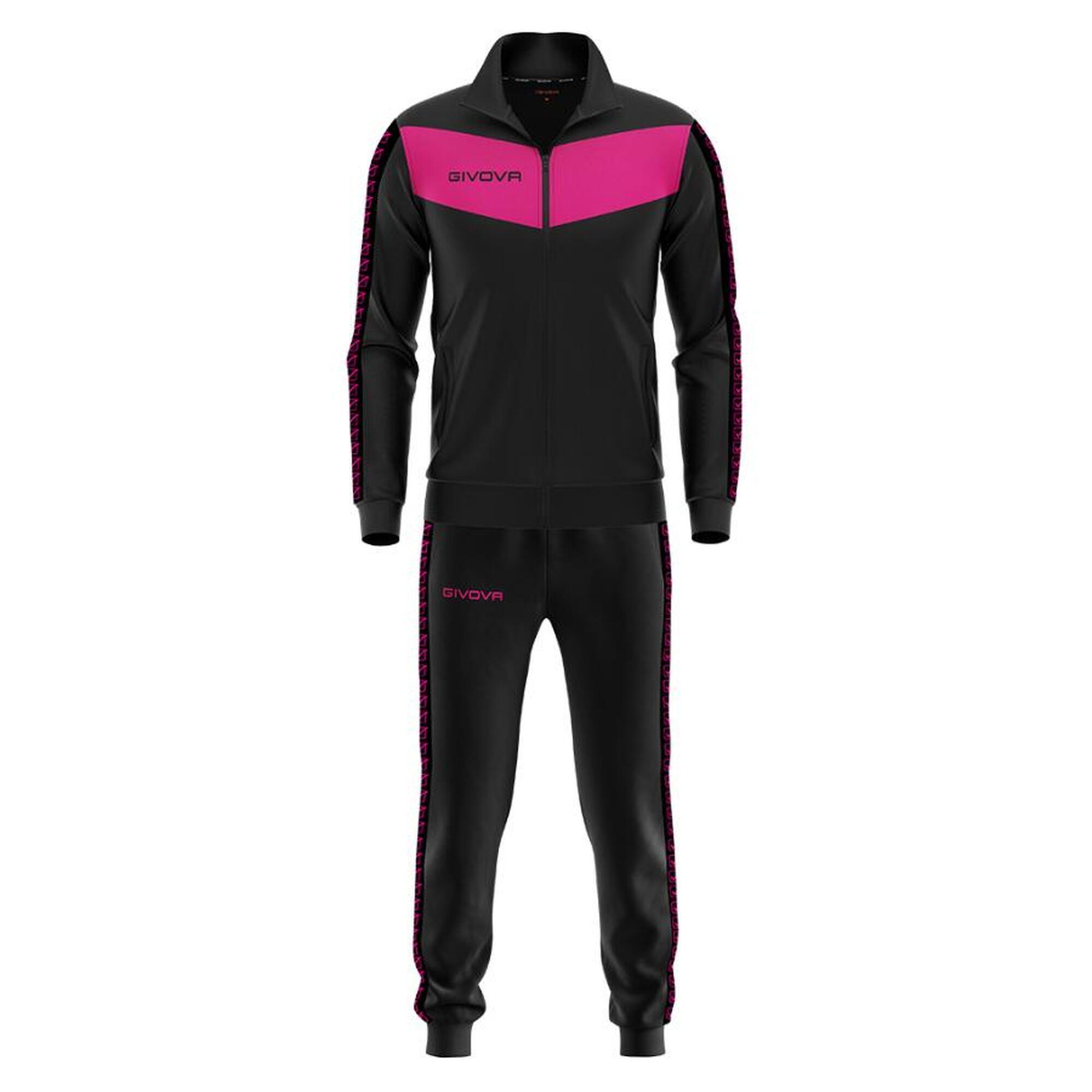 Givova - Survêtement Full Zip Homme/mixte - Givova Noir Et Rose - Survêtement - Blanc|noir - 56 3xl - Decathlon