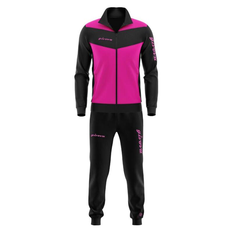 Survêtement Full Zip Femme/mixte - Givova rose et noir