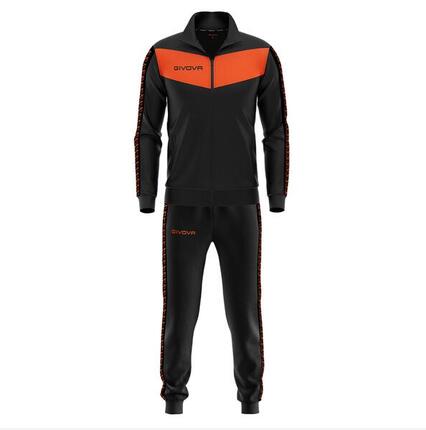 Survêtement Full Zip Homme - Givova noir et orange
