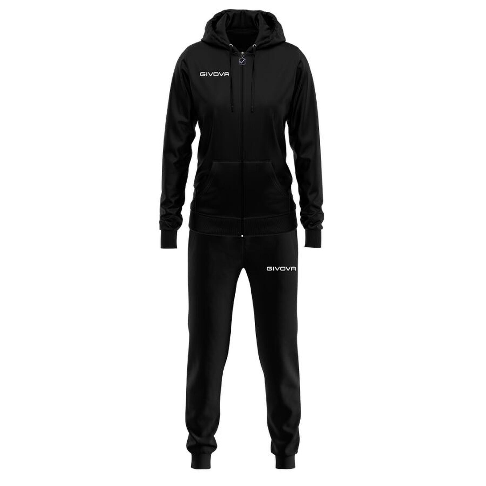 TUTA complete uomo ( acetato-poliestere) givova nero/nero 1/2