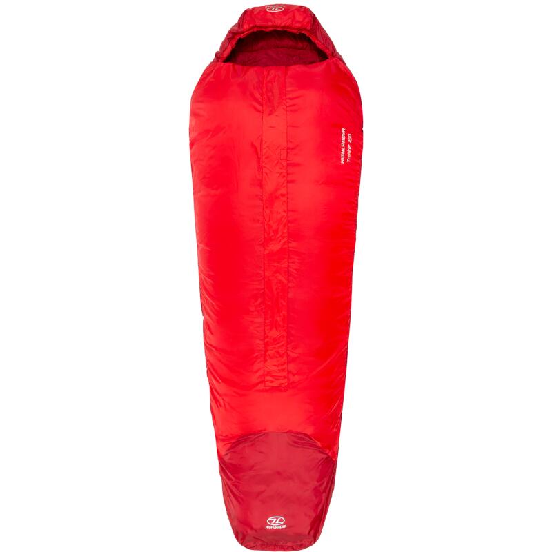 Mummyslaapzak Trekker 250 -10°C met muskietennet - Rood - volwassenen