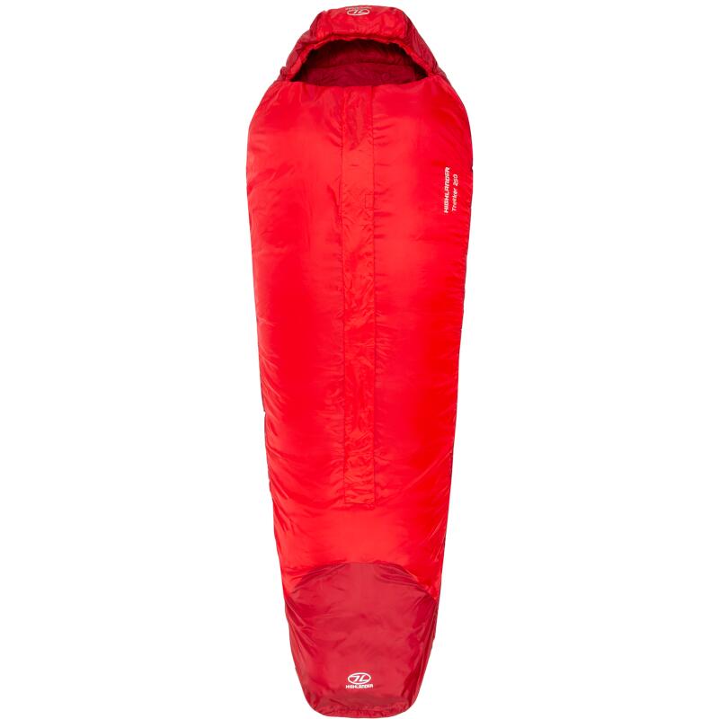 Sac de couchage momie Trekker 250 -10°C avec moustiquaire - Rouge - adultes