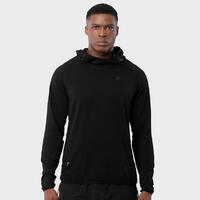 Sweat à capuche fitness unisexe Black Square