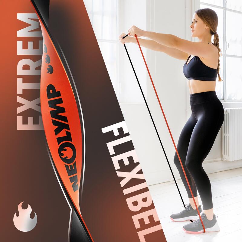 Latex fitnessbanden - Niveau 6 + Ebook
