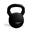 Kettlebell aus Gusseisen mit Silikonbeschichtung (14 Kg) - Kugelhantel schwarz