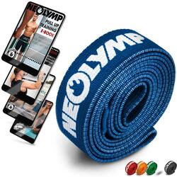 Bandes de fitness en tissu - niveau 4 (bleu)