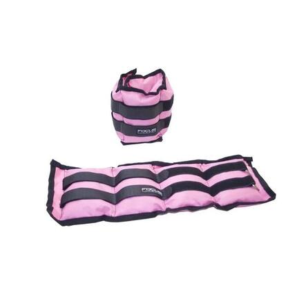 Handgelenk-/Knöchelgewicht - 2 x 0,5 kg - Pink