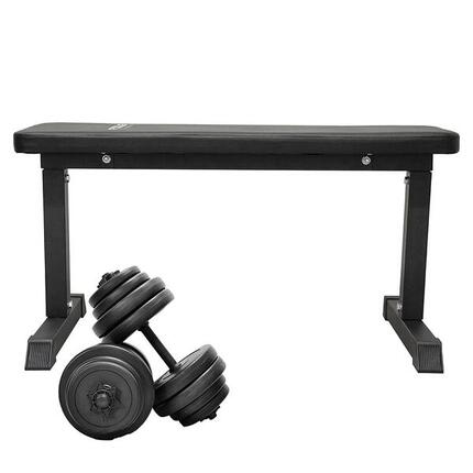 Banc d'exercice Force 3 - avec jeu d'haltères réglables 28 kg