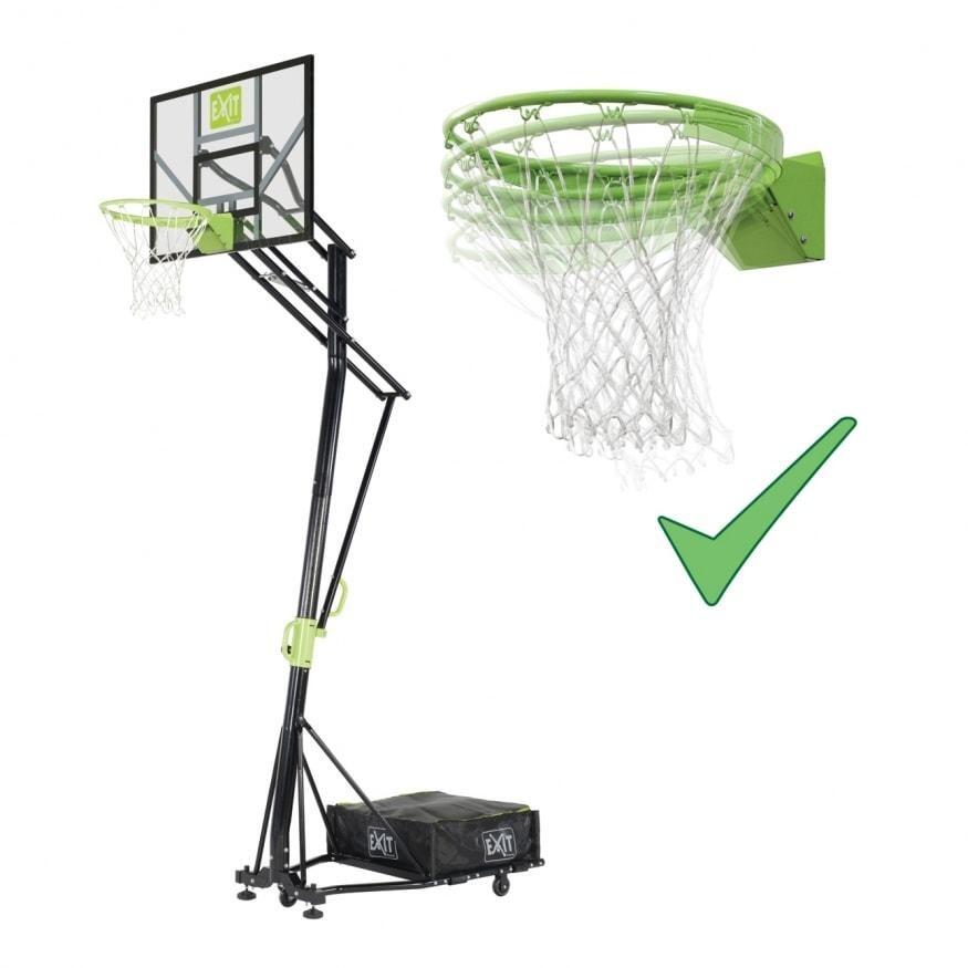 EXIT Galaxy Portable Basketball Backboard on Wheels with Dunk Hoop