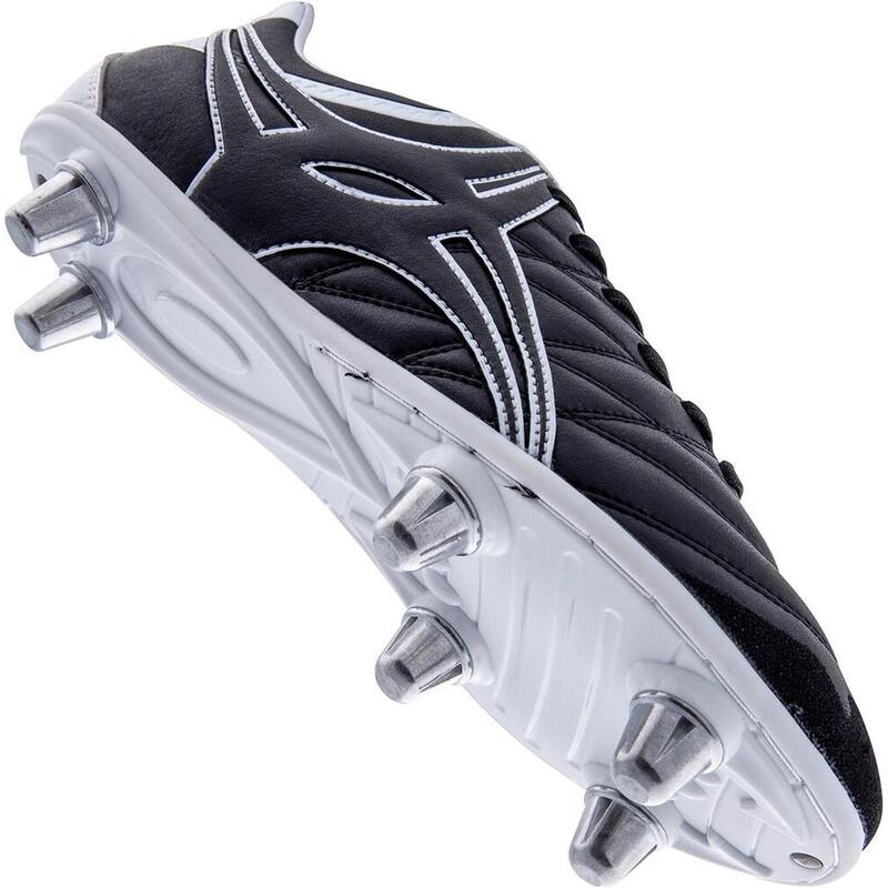 Chaussures de Rugby/St X9 6 Crampons Noir/Blanc.5