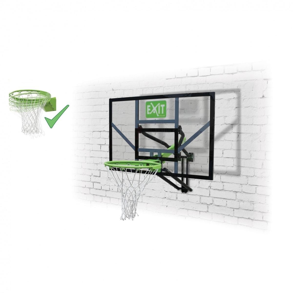 Basketbalmand voor wandmontage met dunkring Exit Toys Galaxy 5/7