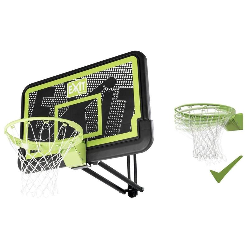 Basketbalmand voor wandmontage met dunkring Exit Toys Galaxy