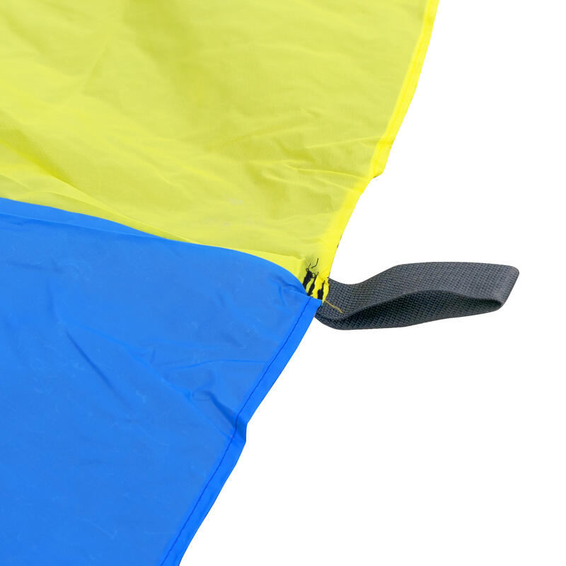 Parachute arc-en-ciel en tissu pour enfants 17 poignées | 300 CM