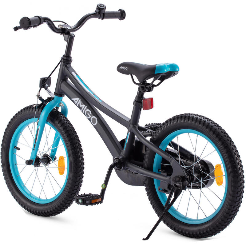 AMIGO Vélo garçon Flip 18 Pouces 26,5 cm Garçon Frein à rétropédalage Noir/Bleu