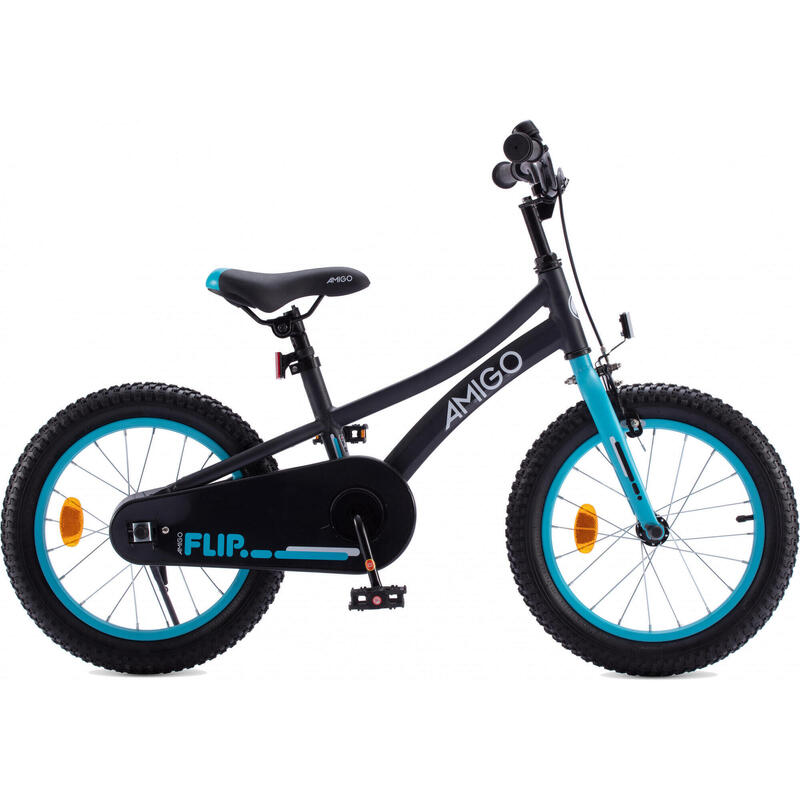 AMIGO Vélo garçon Flip 18 Pouces 26,5 cm Garçon Frein à rétropédalage Noir/Bleu