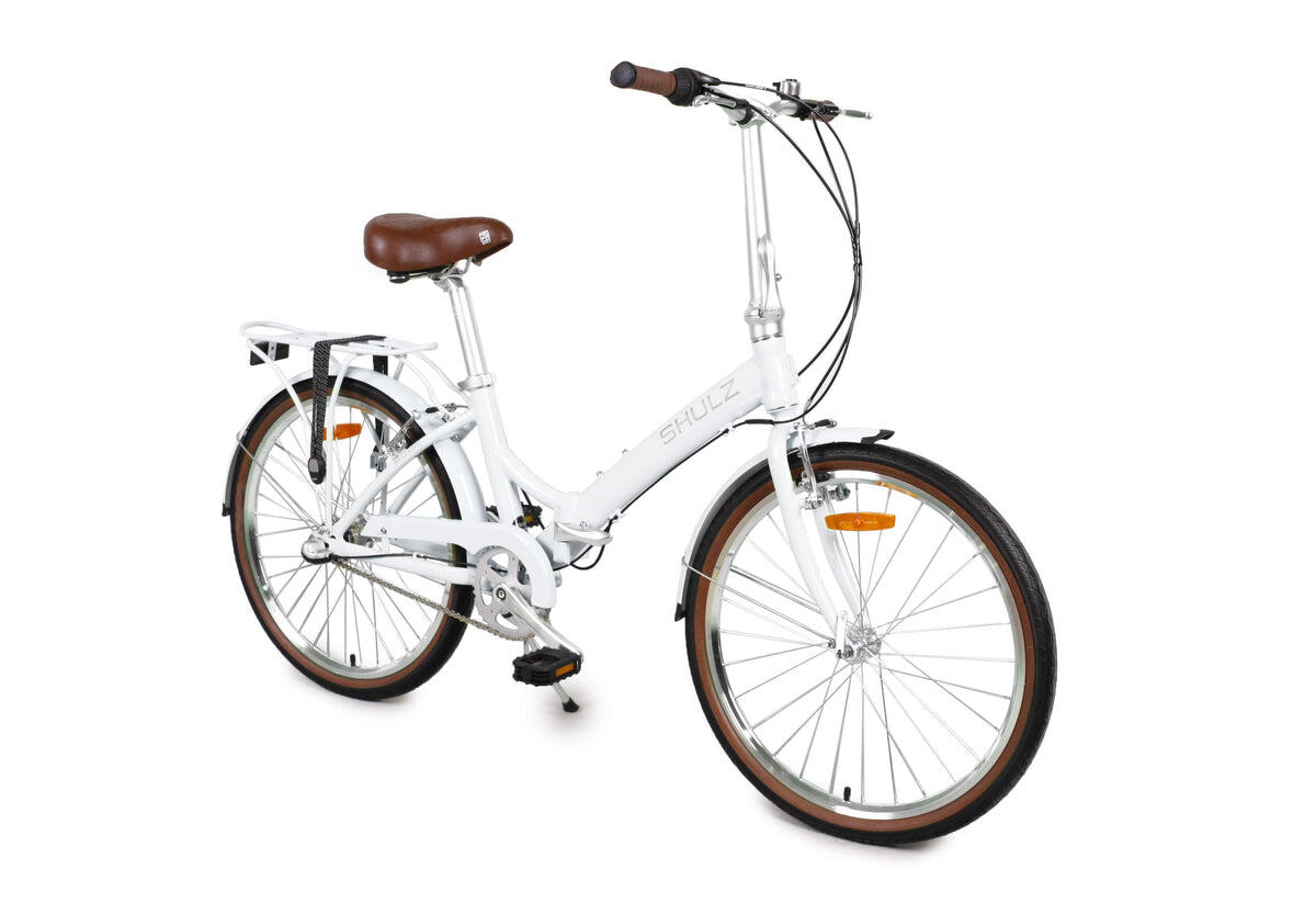 【129】一般車 シティー車 colorful bicycle ホワイト 通学自転車まるごとセット】Mixte City シティサイクル・ママチャリ 26