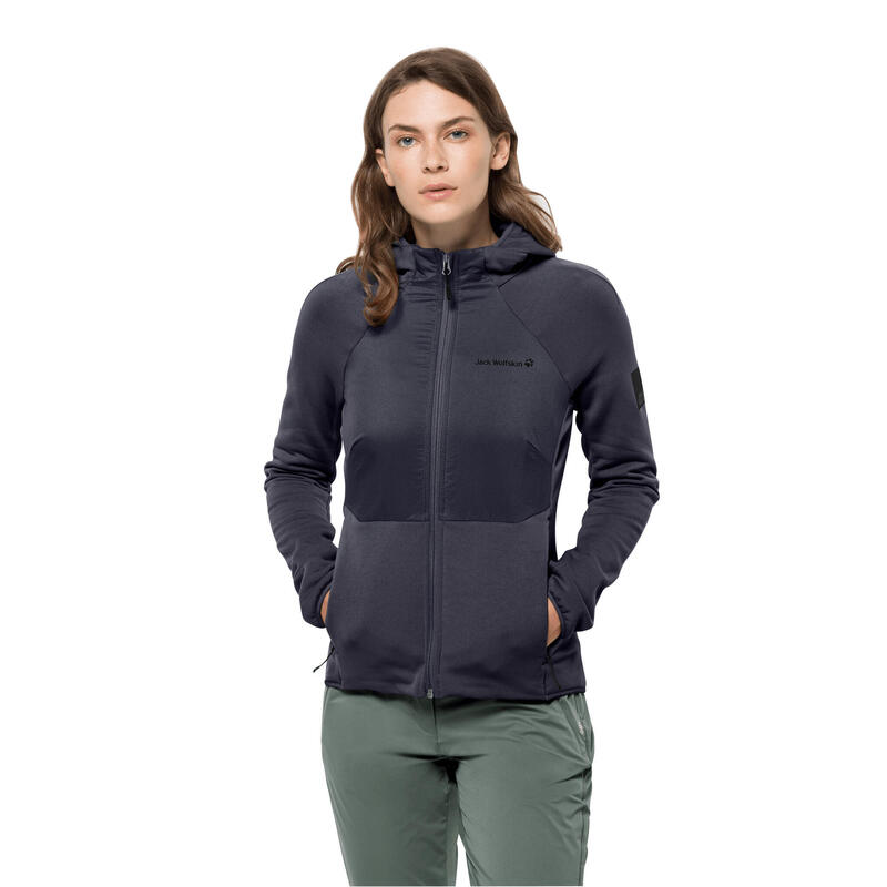 Pile da donna Jack Wolfskin Tasman Hybrid Fz