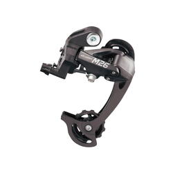 MTB achterderailleur lange kooi 2/3x7/8 speed - zwart