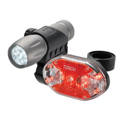 Éclairage Torch Light Set-High Beamer Tactical 9+Tail Bright 9X