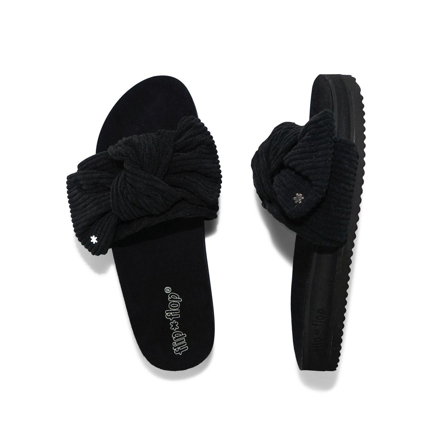 Femme Sandale pool*slide bow cord NOIR 4/4