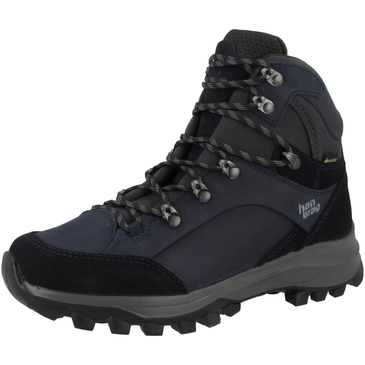 Chaussures de randonnée en cuir pour femmes Marine/Asphalte 4/5