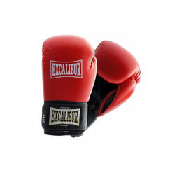 Paire de gants de boxe pour enfant - 227 grammes (8 onces) | coloris rouge et n