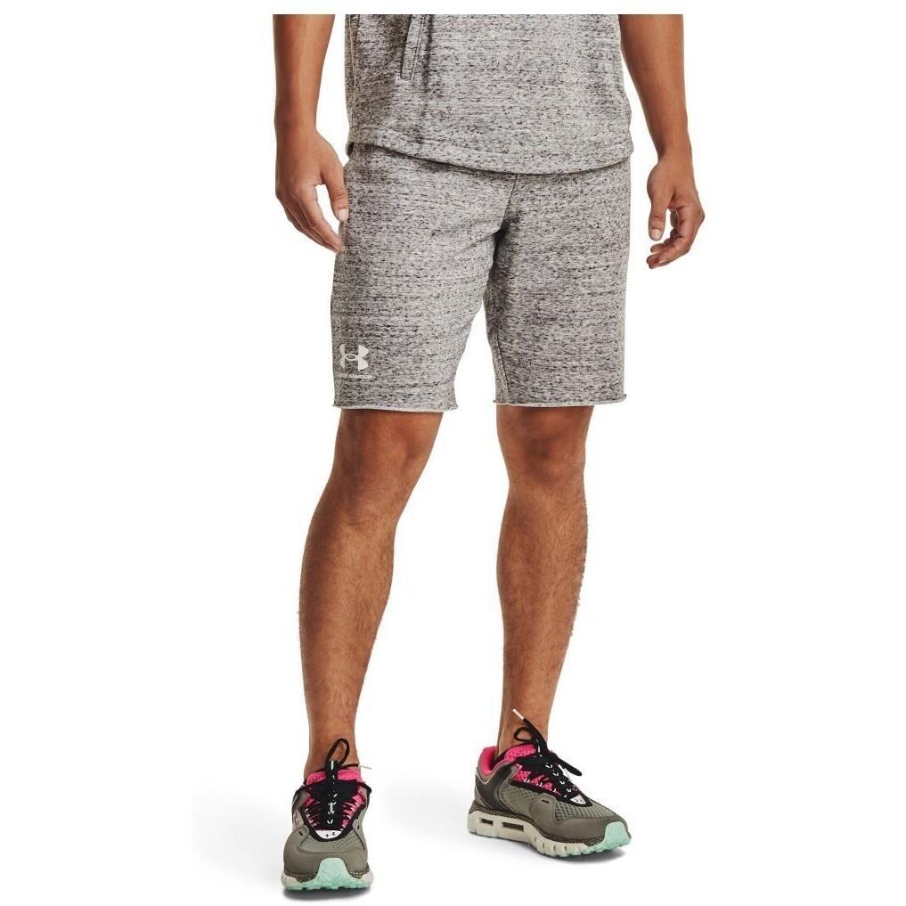 Short Uomo Under Armour Rival Terry Grigio Melange - XS 4/5