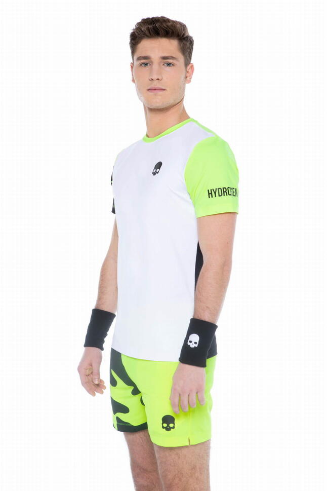 Koszulka do tenisa z krótkim rekawem męska Hydrogen TECH CAMO TEE