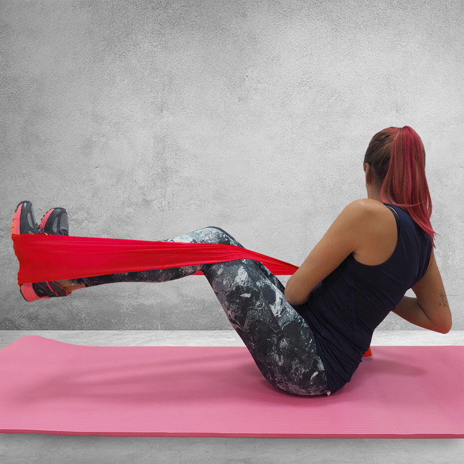 PROfit fitnessweerstandsband 120 x 15 x 0,55 cm rood heavy 5/5