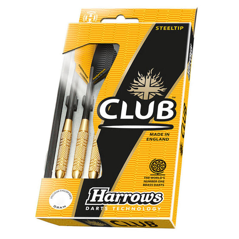 Dardos de ponta de aço Harrows Club Brass 22 gramas