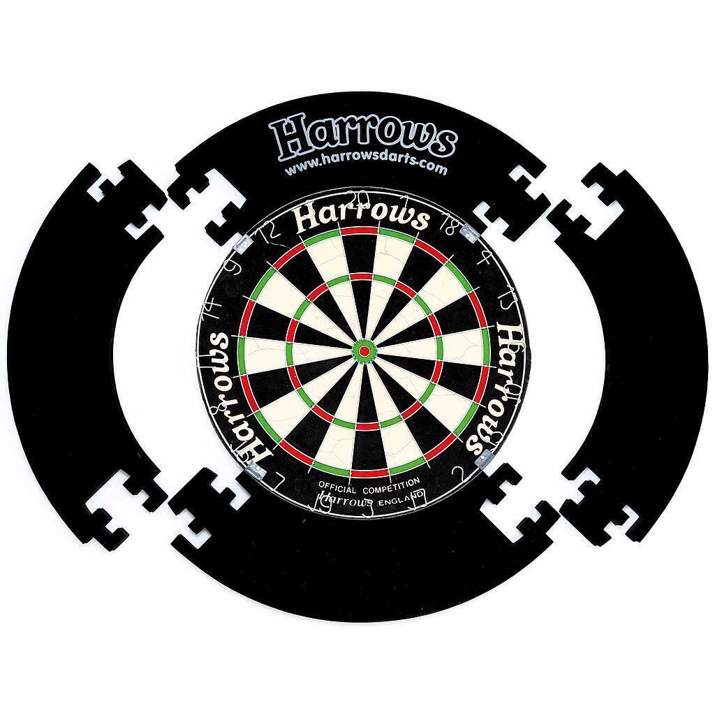 HARROWS 4 Piece Dartboard Surround (Black)